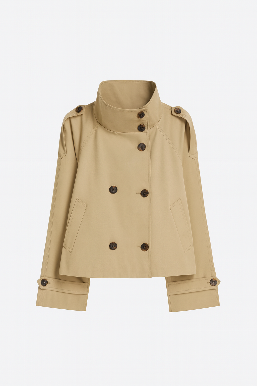 Cropped Emberlyn Trench Coat