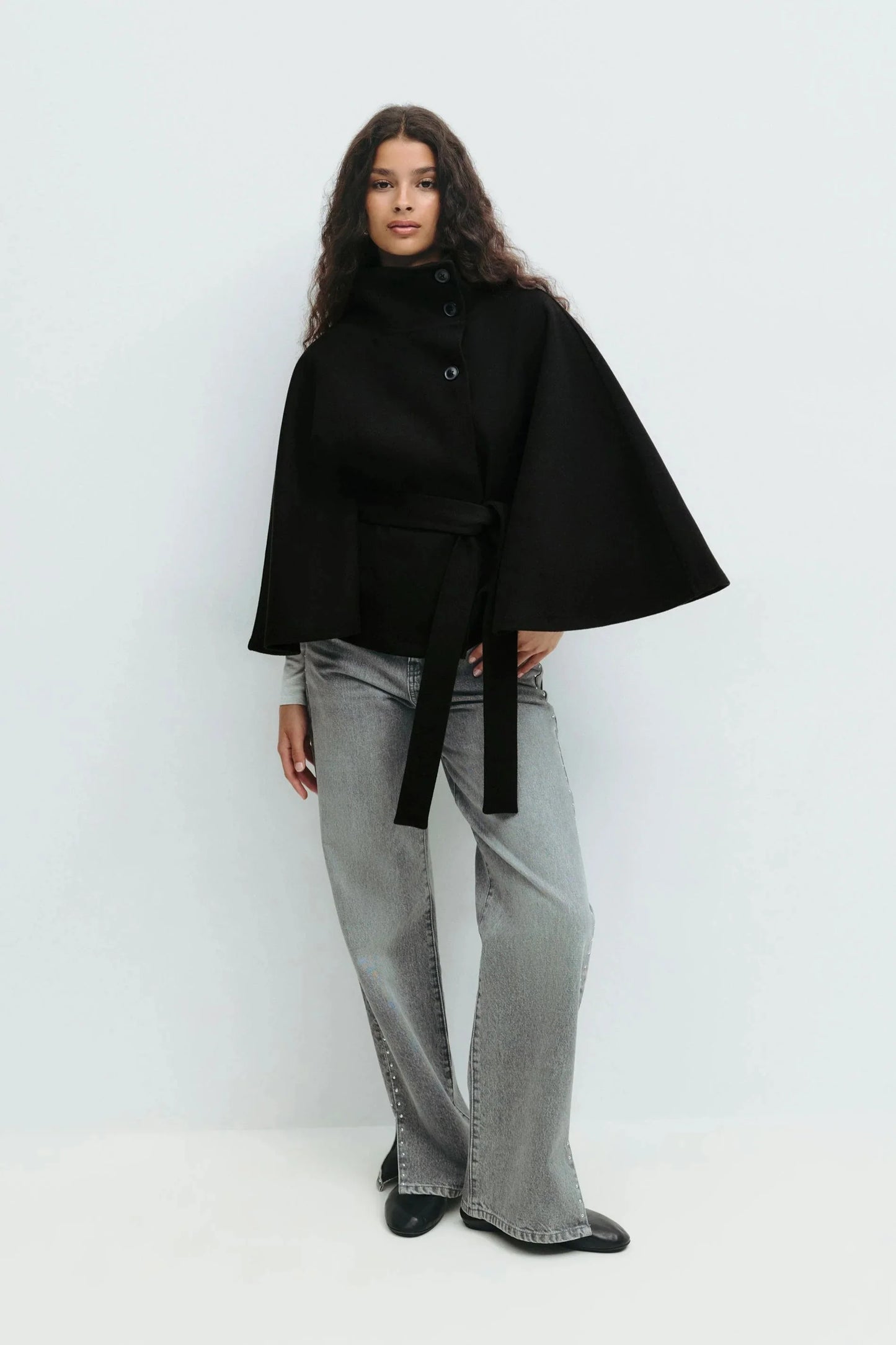 Emberlyn Belt cape Jacket