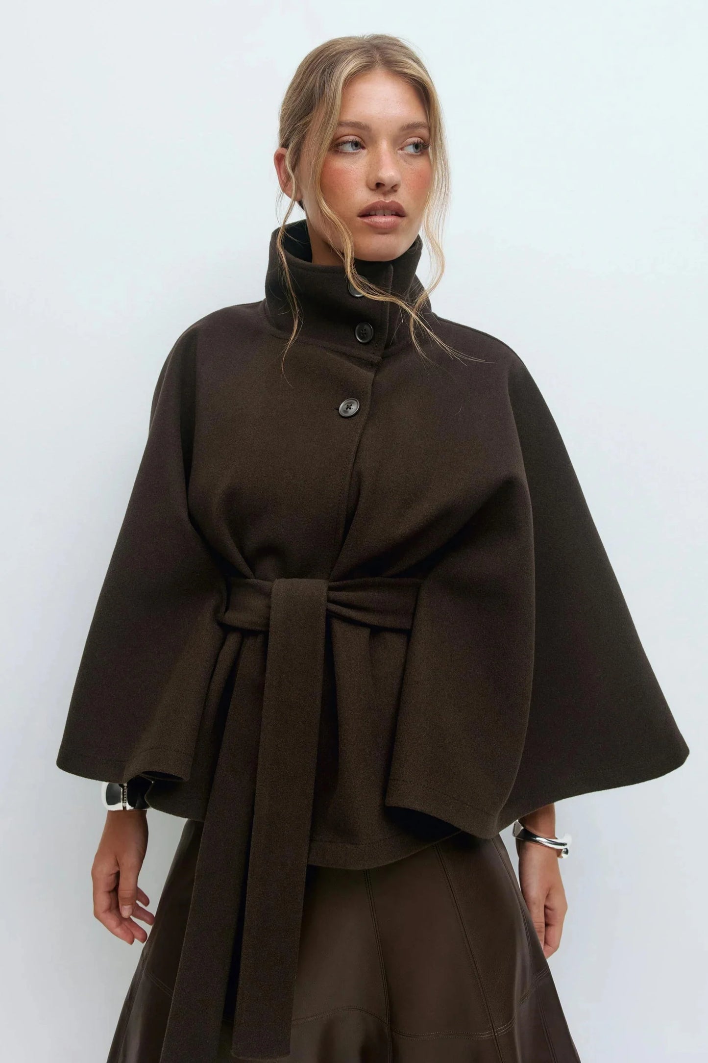 Emberlyn Belt cape Jacket