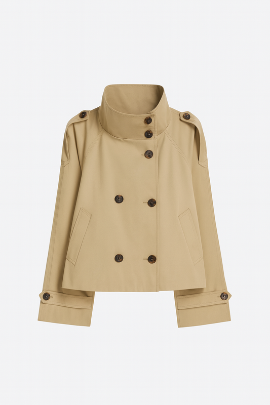 Cropped Emberlyn Trench Coat