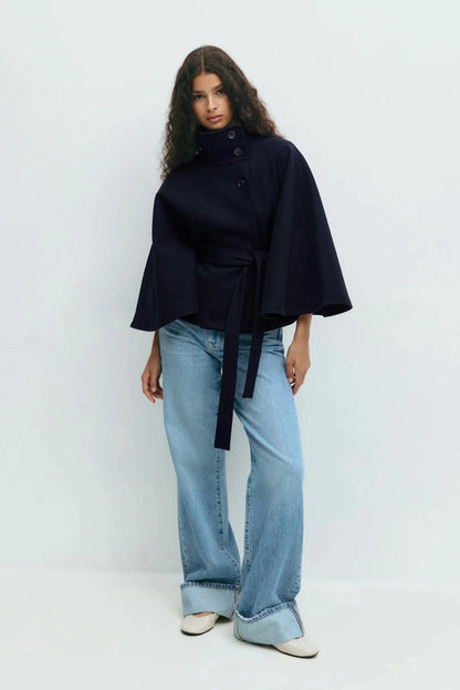 Emberlyn Belt cape Jacket
