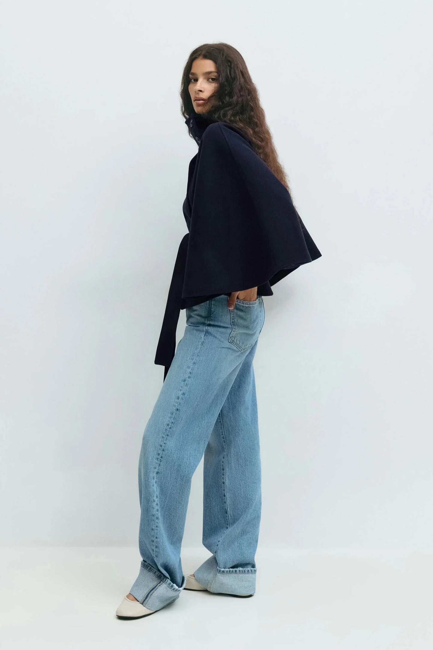 Emberlyn Belt cape Jacket