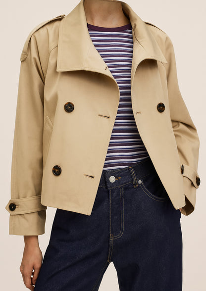 Cropped Emberlyn Trench Coat